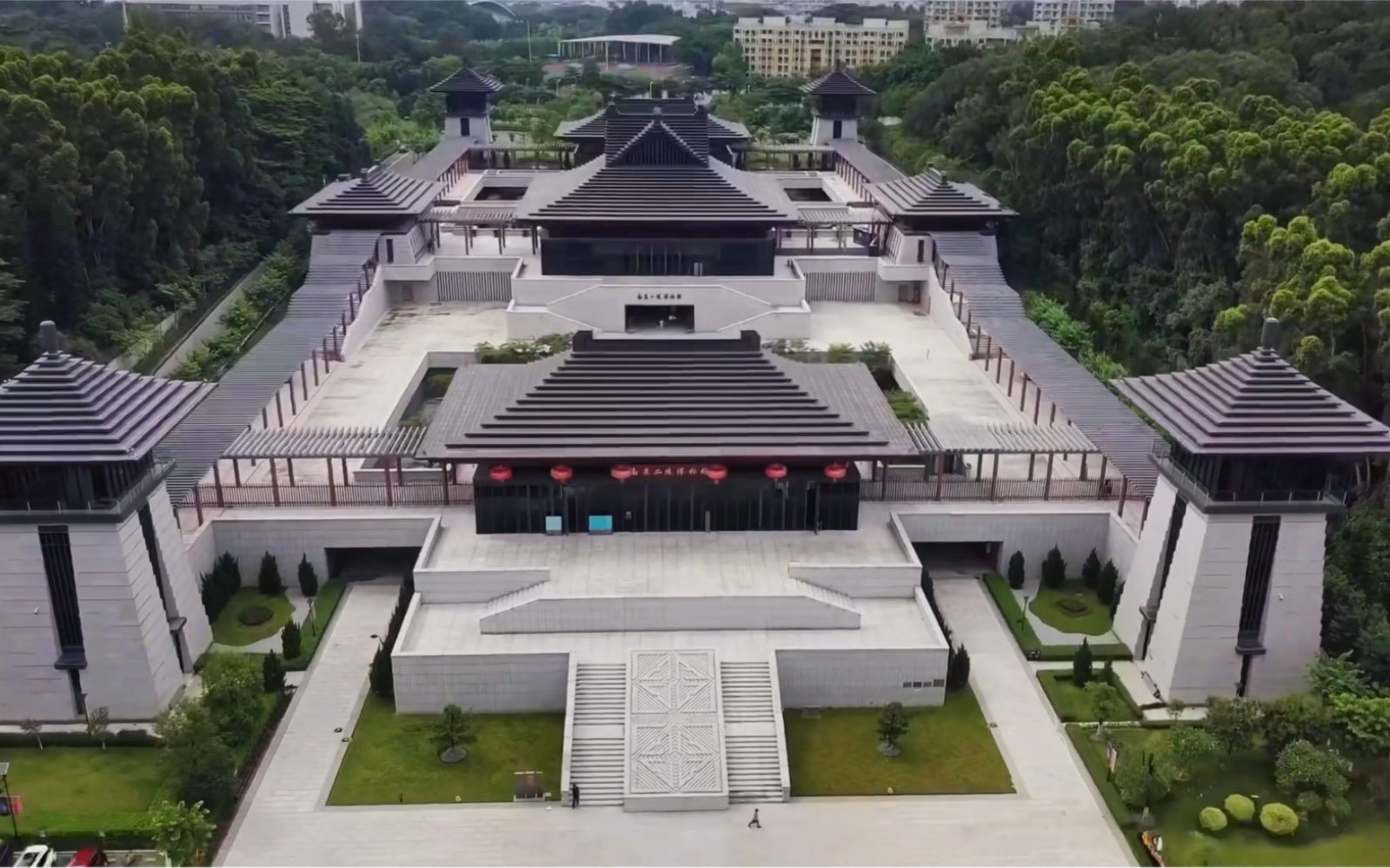 航拍南汉二陵博物馆