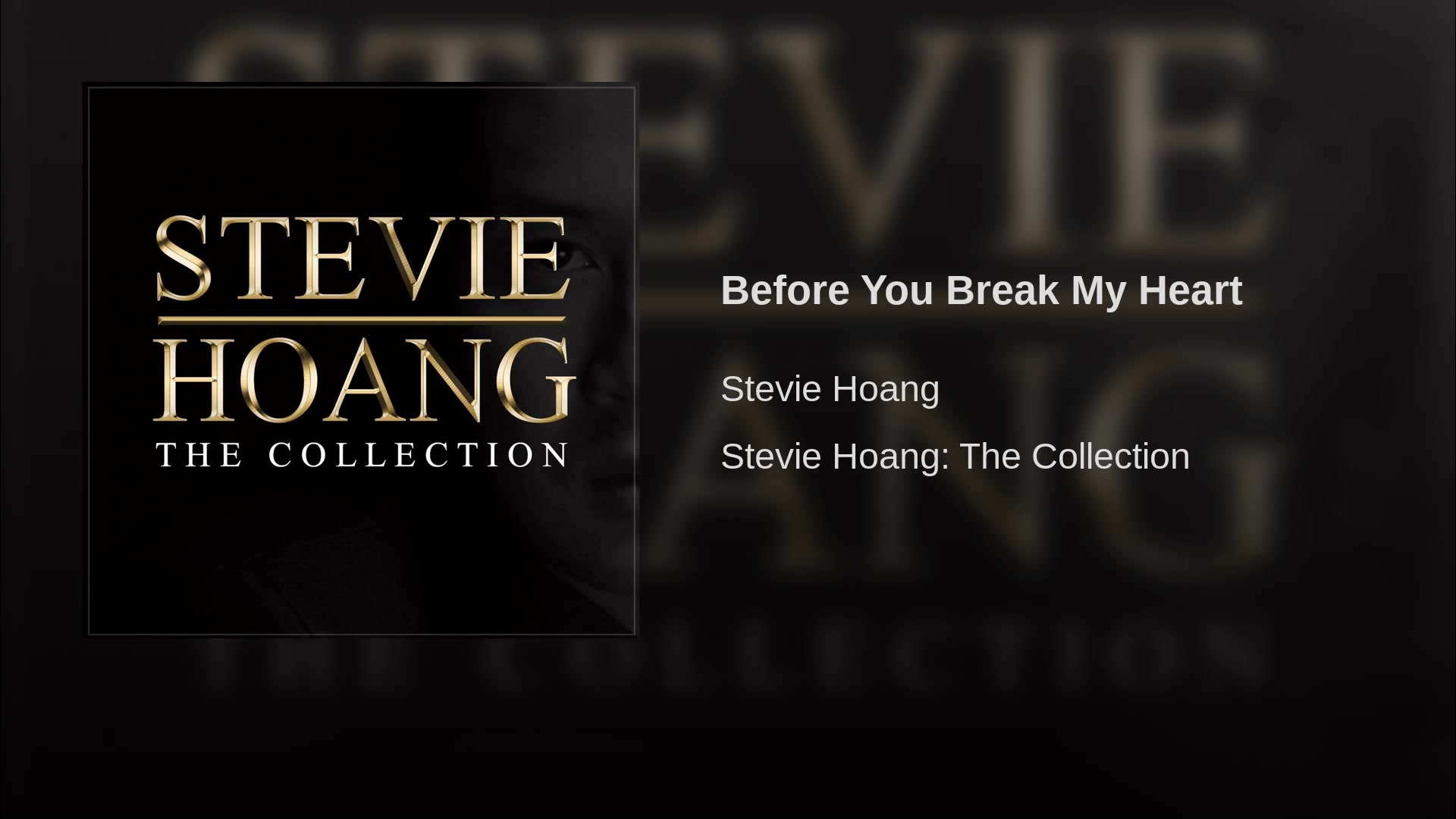 [图]Stevie Hoang - Before You Break My Heart