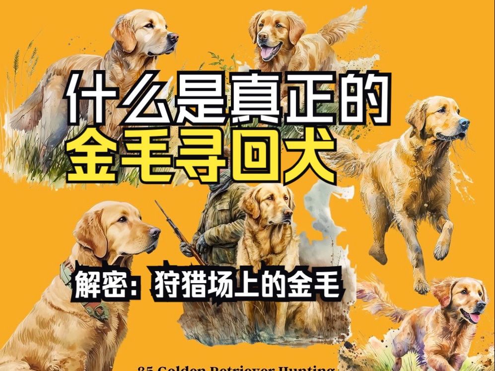 什么是真正的金毛寻回犬?| 解密:狩猎场上的“跑腿小狗”哔哩哔哩bilibili