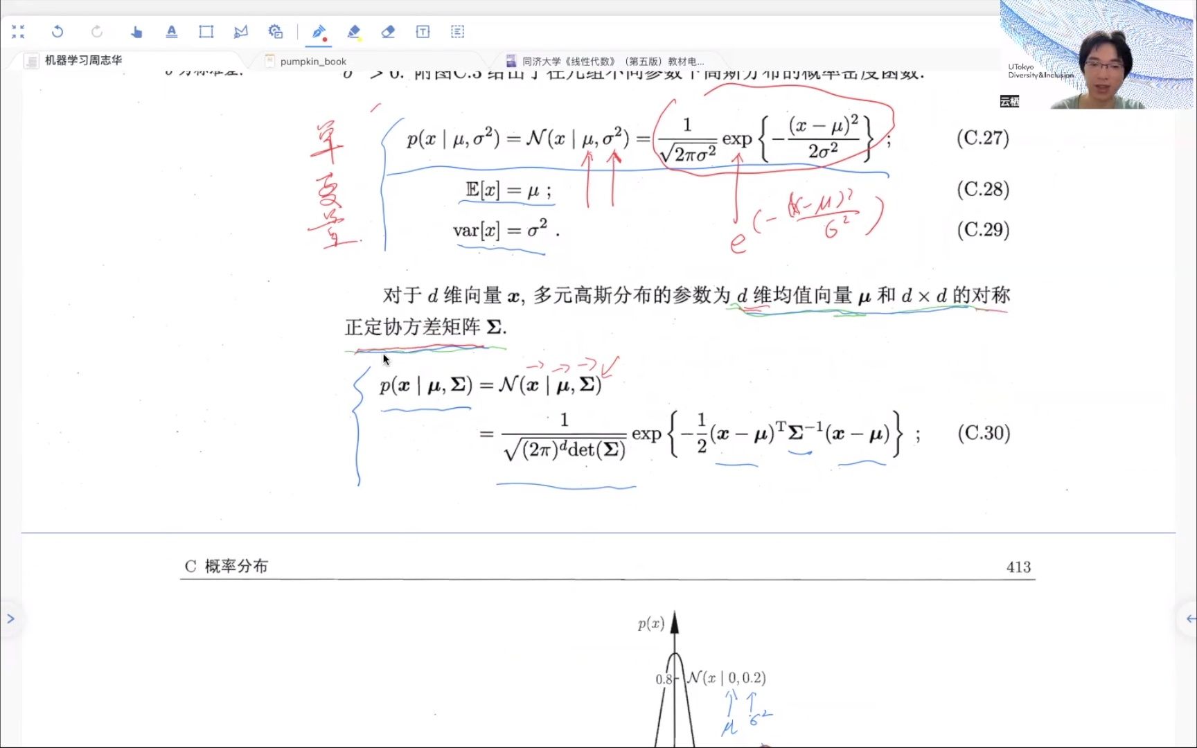 [东大博后]带你速通《机器学习》 第二十四集 C.1.7 高斯分布哔哩哔哩bilibili