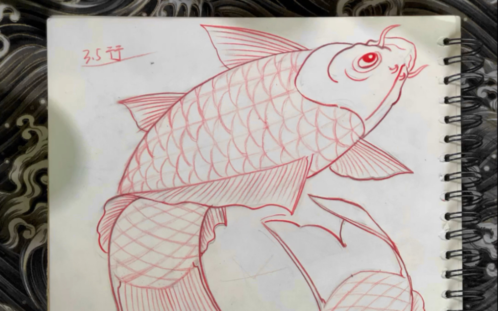 鱼鳞线怎么画画法图片