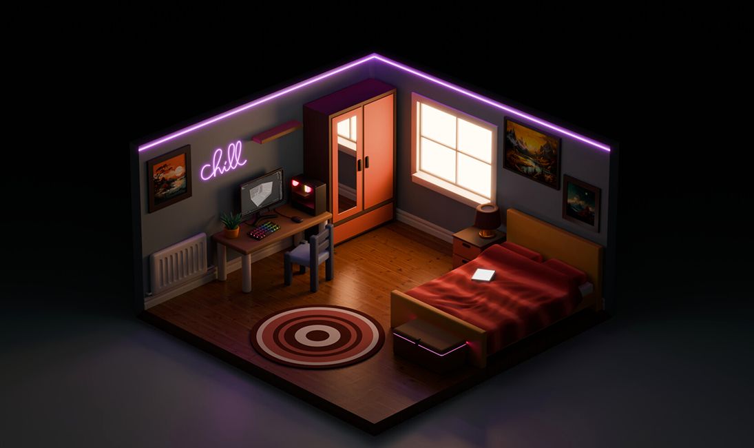 3小时学会制作建模师的房间!3dmax零基础场景建模教程