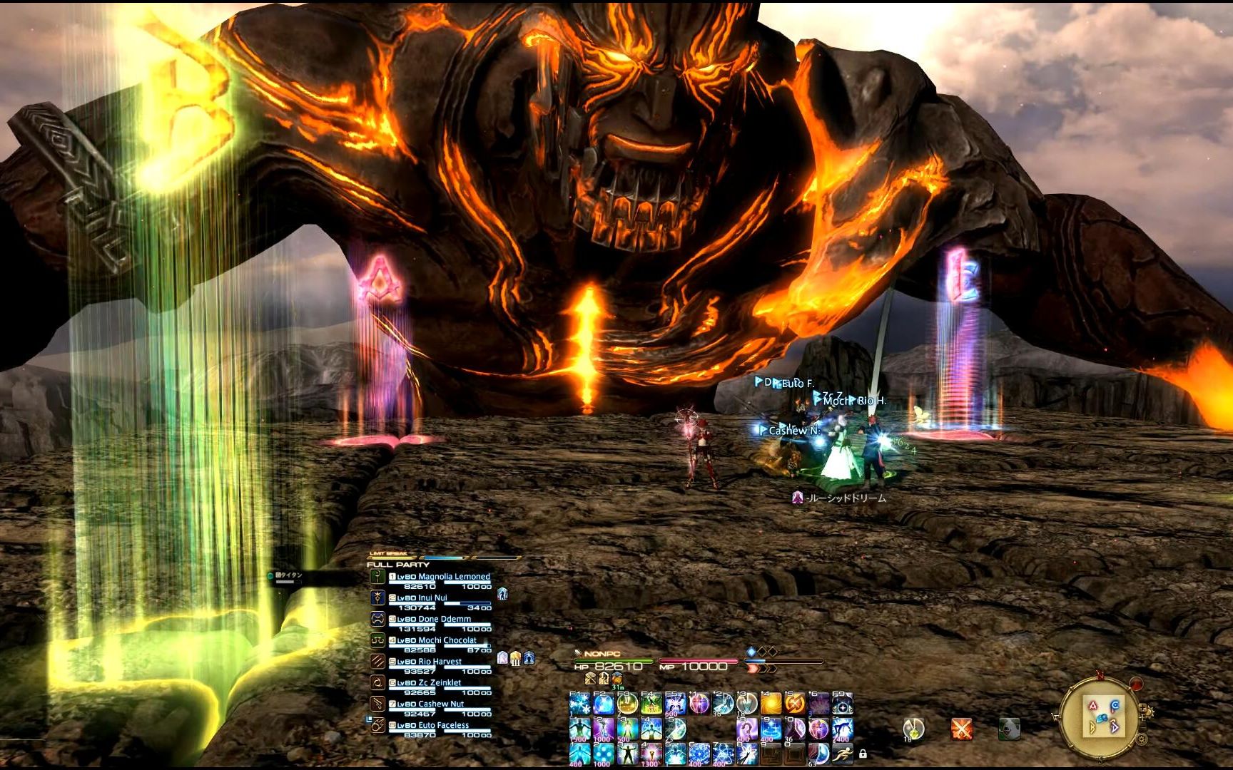 【ff14】伊甸零式4层 泰坦 宽屏4k 仅bgm白魔视角