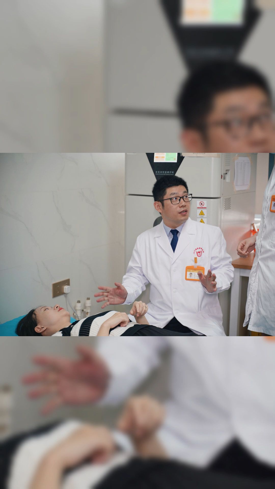 今天一位乳腺癌术后一个月的患者来复查,恢复的很好很不错!