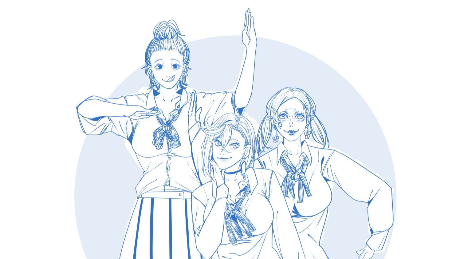 胆大党 *辣妹三人众 *速写