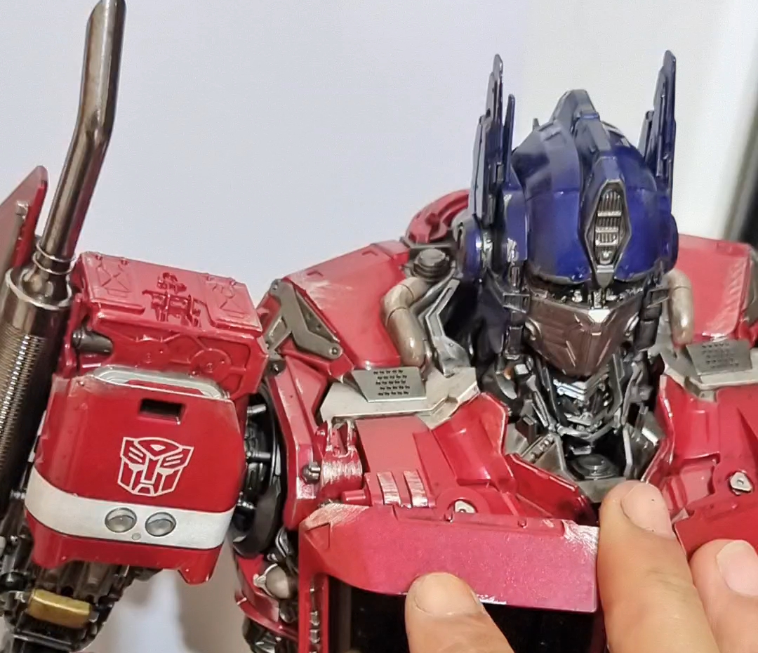 3a大比例外传擎天柱重涂分享,手指教程_哔哩哔哩_bilibili