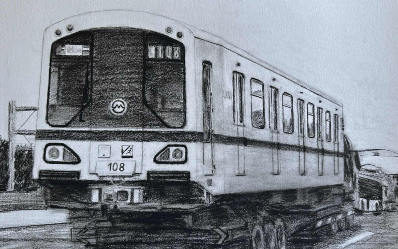 《最后一程》上海地铁绘画作品9