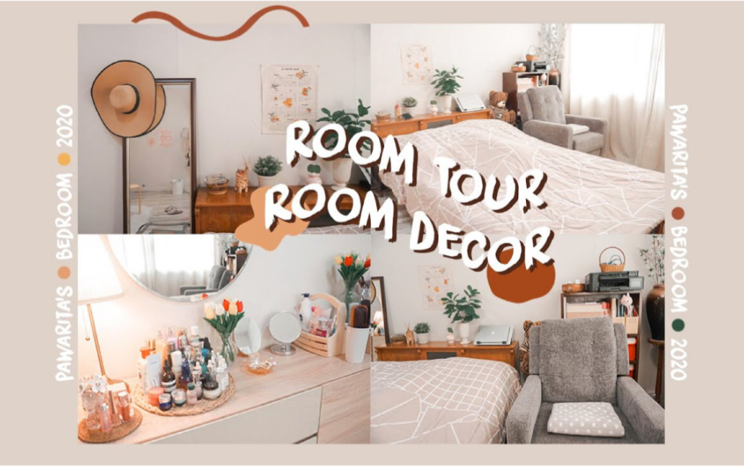 房间参观|room tour & decor 暖色调房间装饰哔哩哔哩bilibili