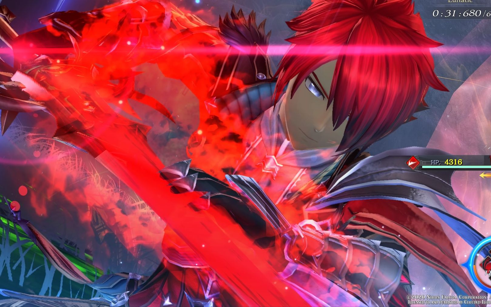 伊苏9 timeattack lunatic 隐藏boss 巴风·梅迪欧斯 赤之王 无道具