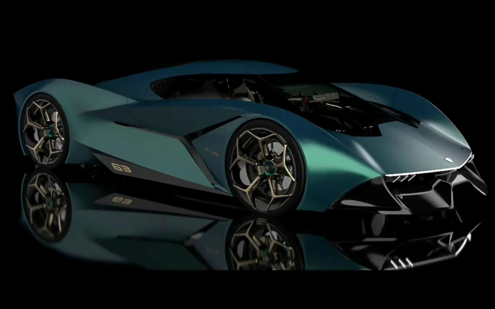 兰博基尼概念超跑设计——Lamborghini La Visione-哔哩哔哩