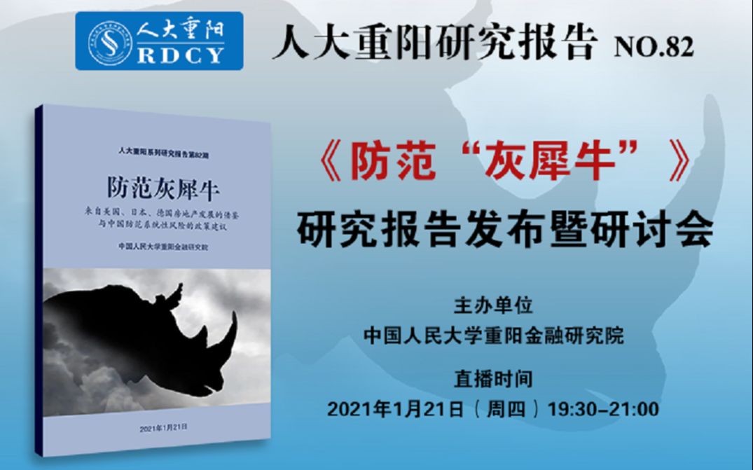 你想知道的房地产内容都在这里,《防范“灰犀牛”》研究报告发布暨研讨会哔哩哔哩bilibili