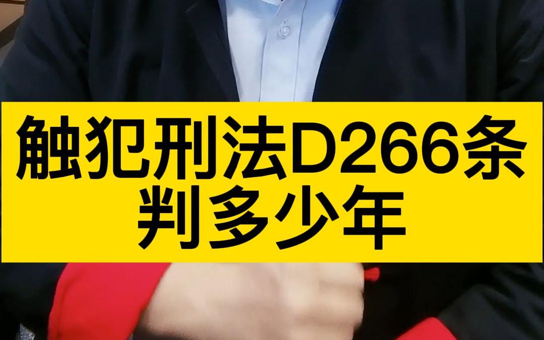 触犯刑法第266条判多少年哔哩哔哩bilibili