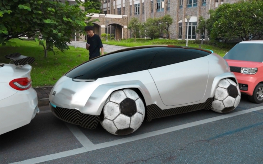 球形轮胎汽车,可任意角度移动,再也不怕停车难了!