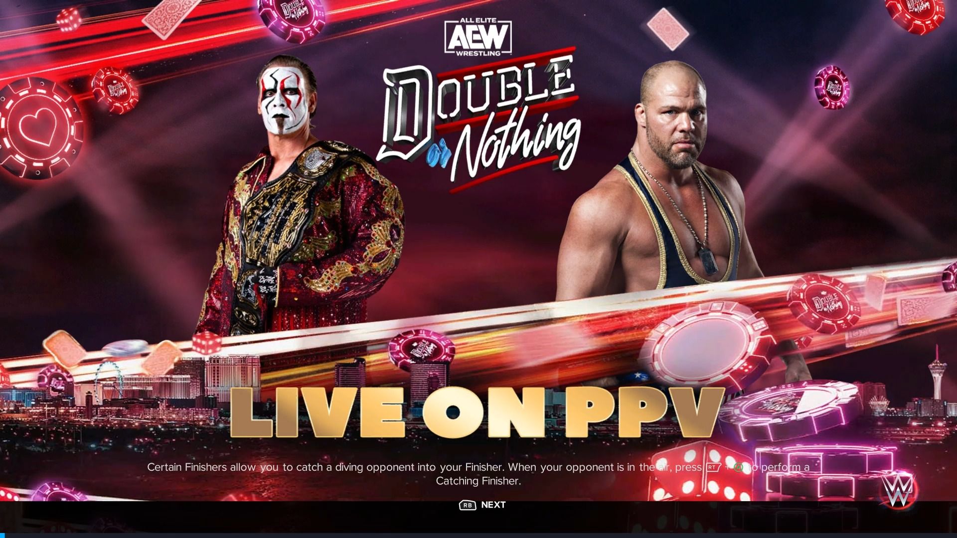 wwe2k23 tna世界重量级冠军赛 斯丁 vs 科特安格