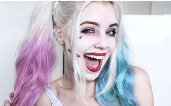 [图]《自杀小队》哈莉化妆教程 Harley Quinn Suicide Squad - Makeup Tutorial!