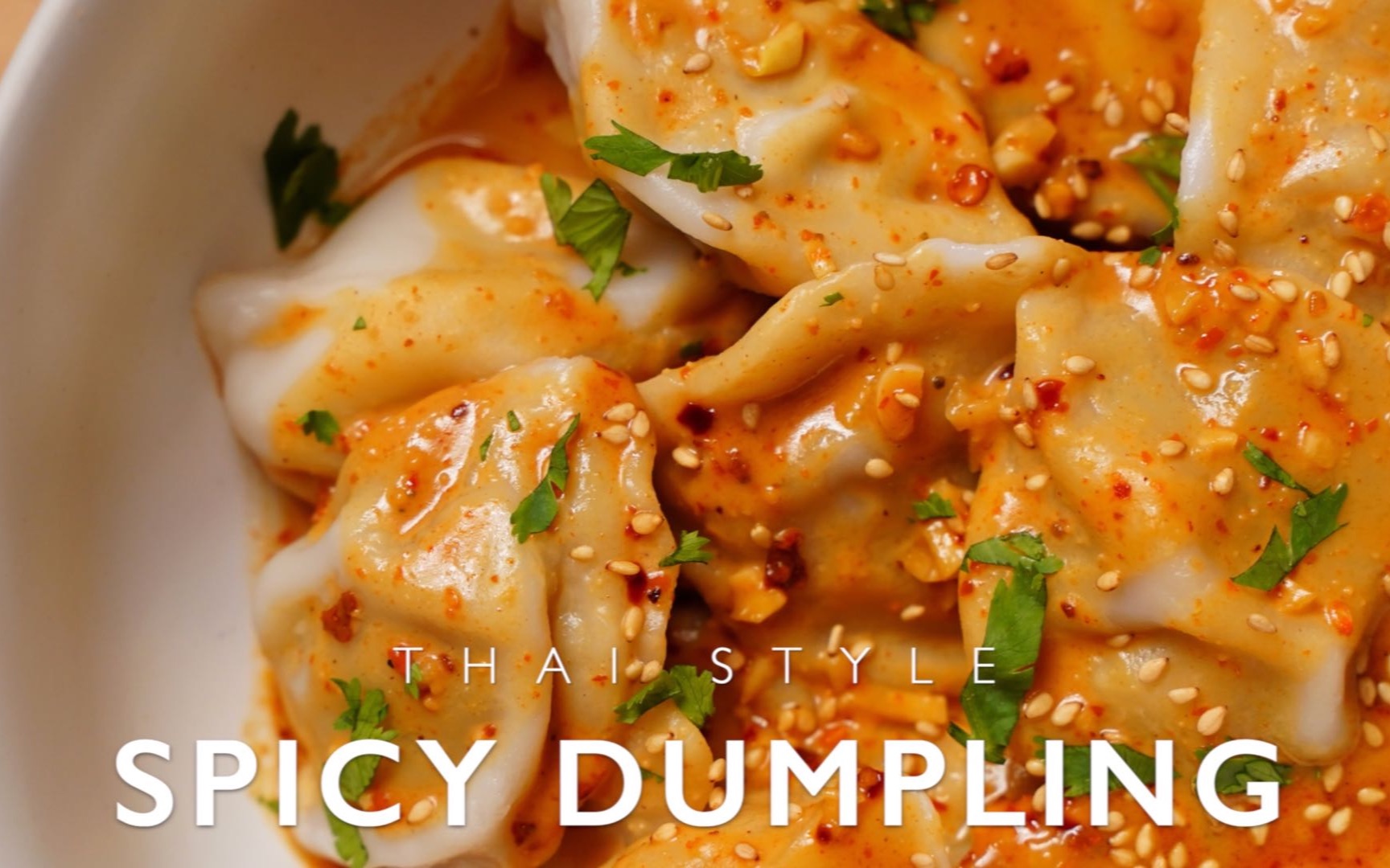 0难度,酱汁一口入魂|泰式香辣花生酱拌水饺【yannieyuen】