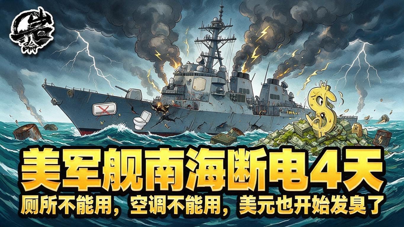美军舰南海断电4天：厕所不能用，空调不能用，美元也开始发臭了