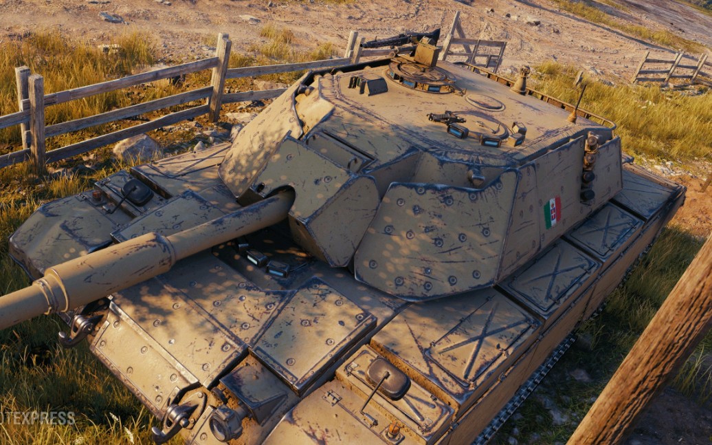 坦克世界意大利8金重坦c45野牛