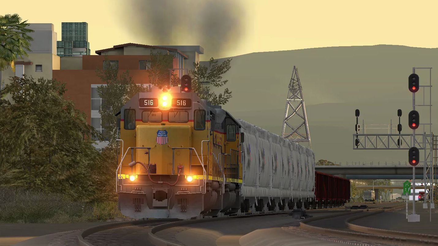 模拟火车tsc:联合太平洋 gp-38型内燃机车 旧金山调车