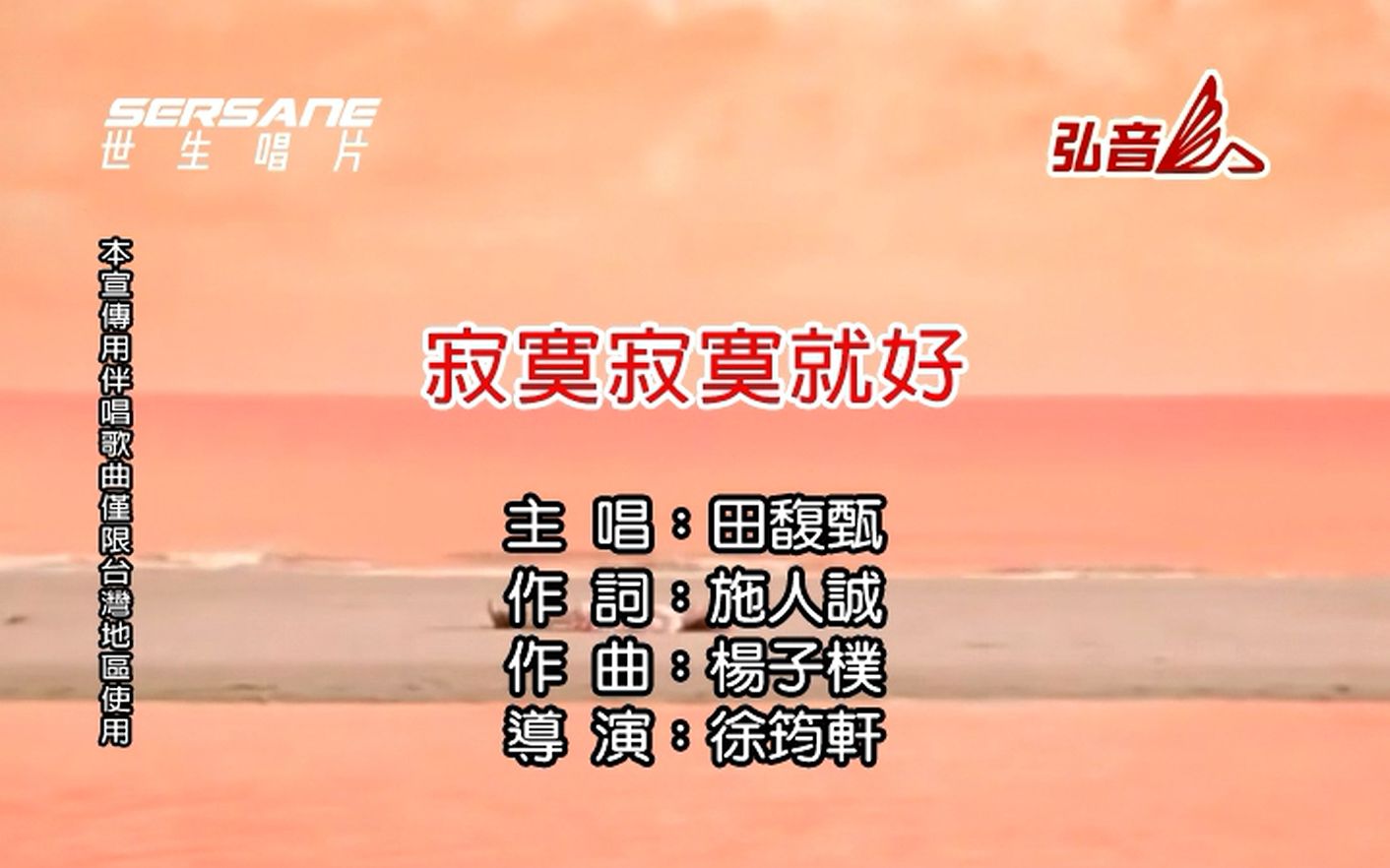 [图]【自制盗版KARAOKE】田馥甄 - 寂寞寂寞就好 / Hebe Tien - Leave Me Alone