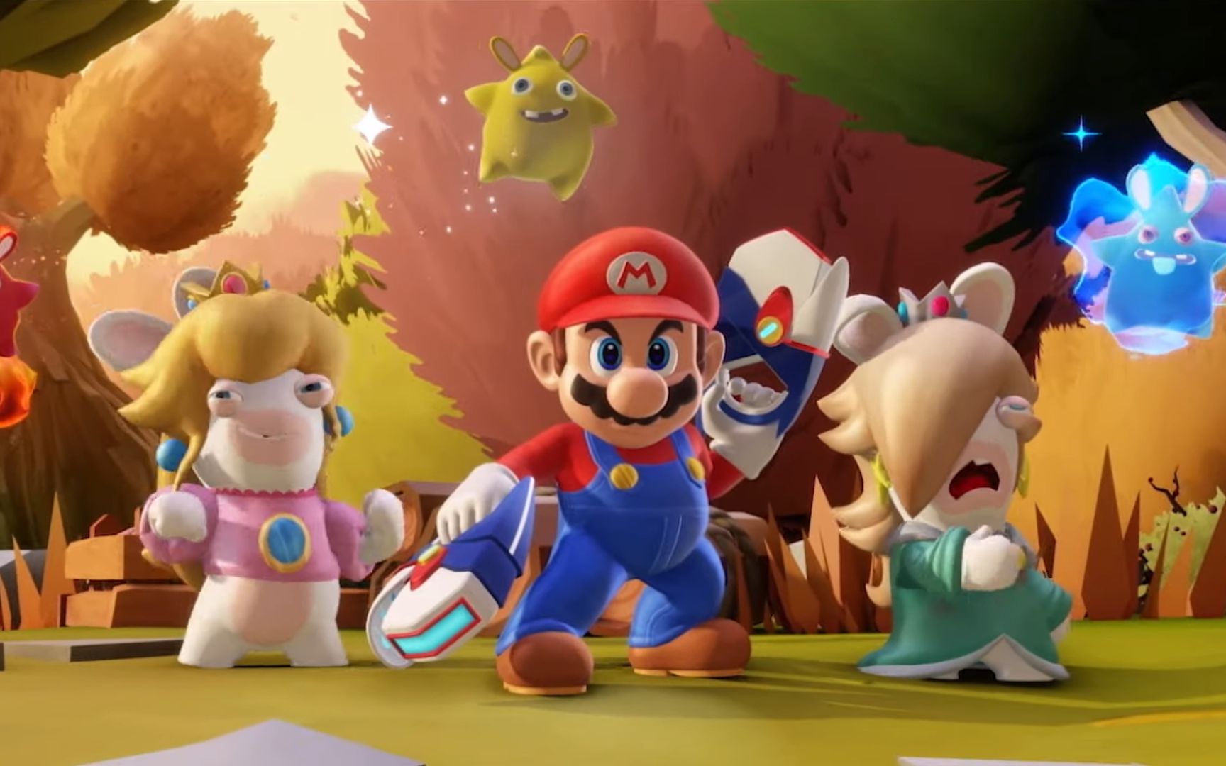 【ign】《马力欧   疯狂兔子 星耀之愿》实机预告