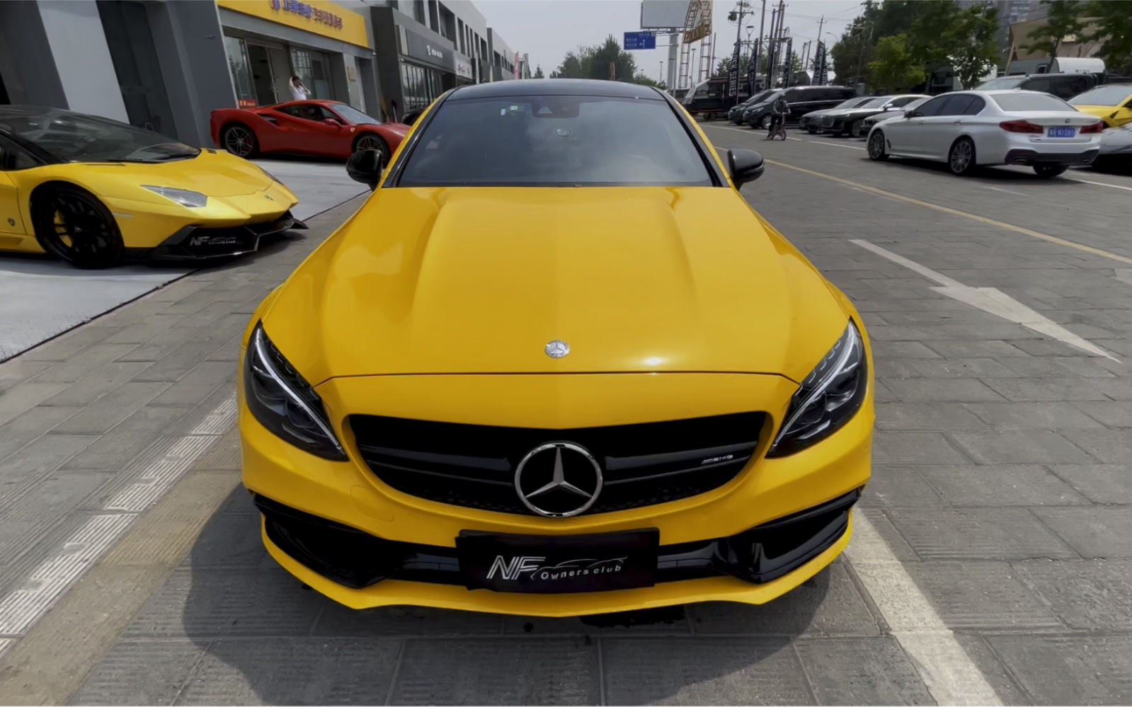 奔驰c63 全车贴膜 96943m改色膜