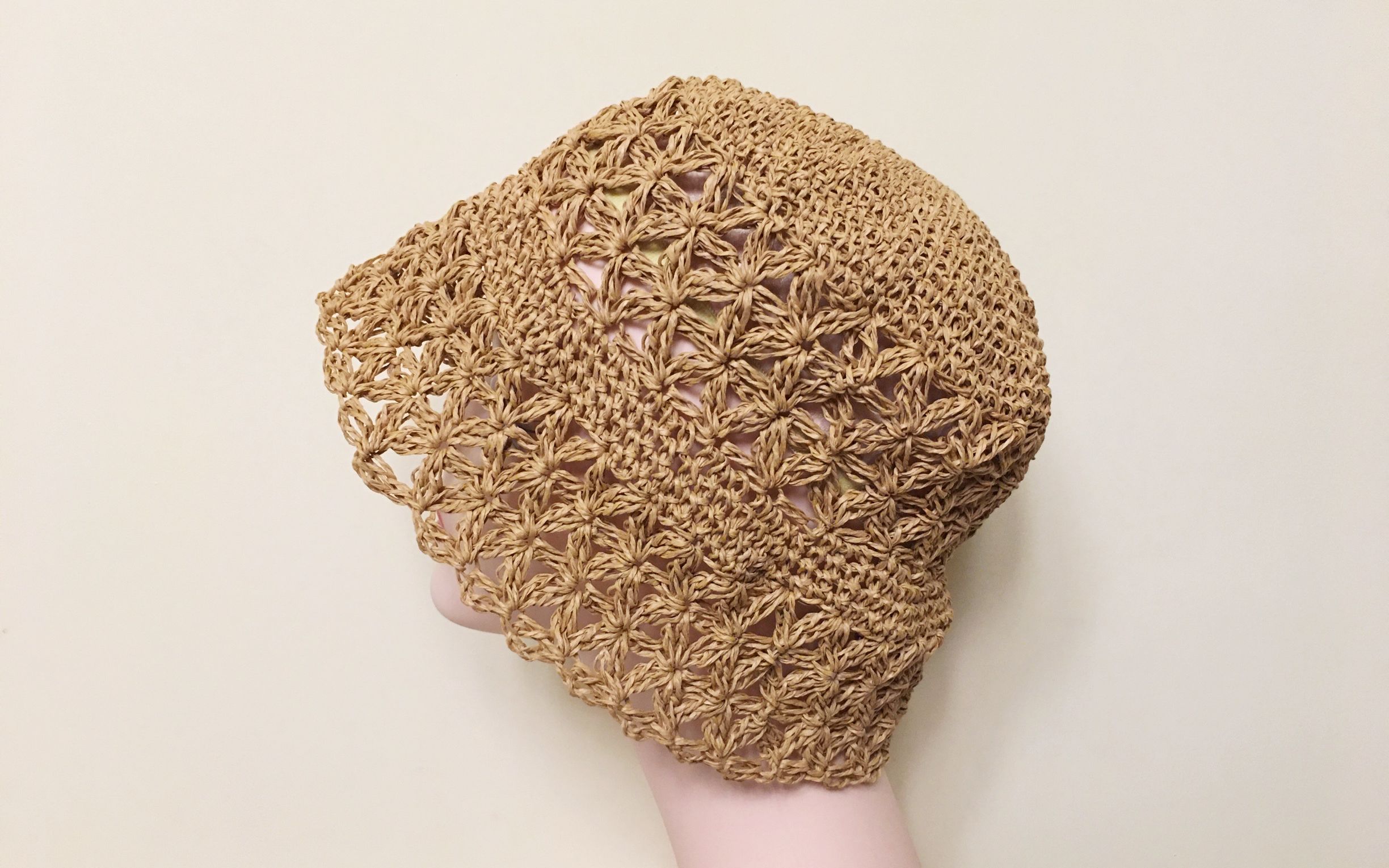 自己钩的帽子才与众不同,茉莉花遮阳桶帽教程,透气又好看(中)