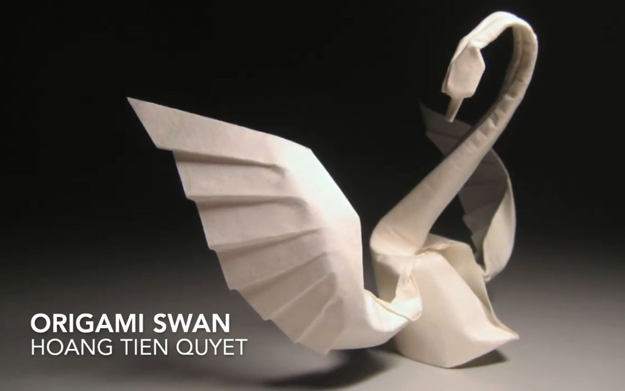 [图]【油管搬运】【折纸Origami】天鹅·swan by Hoàng Tiến Quyết