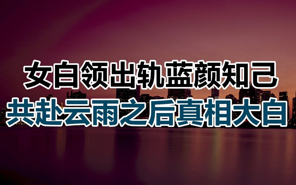 【危情实录】女白领出轨蓝颜知己 共赴云雨之后真相大白哔哩哔哩bilibili