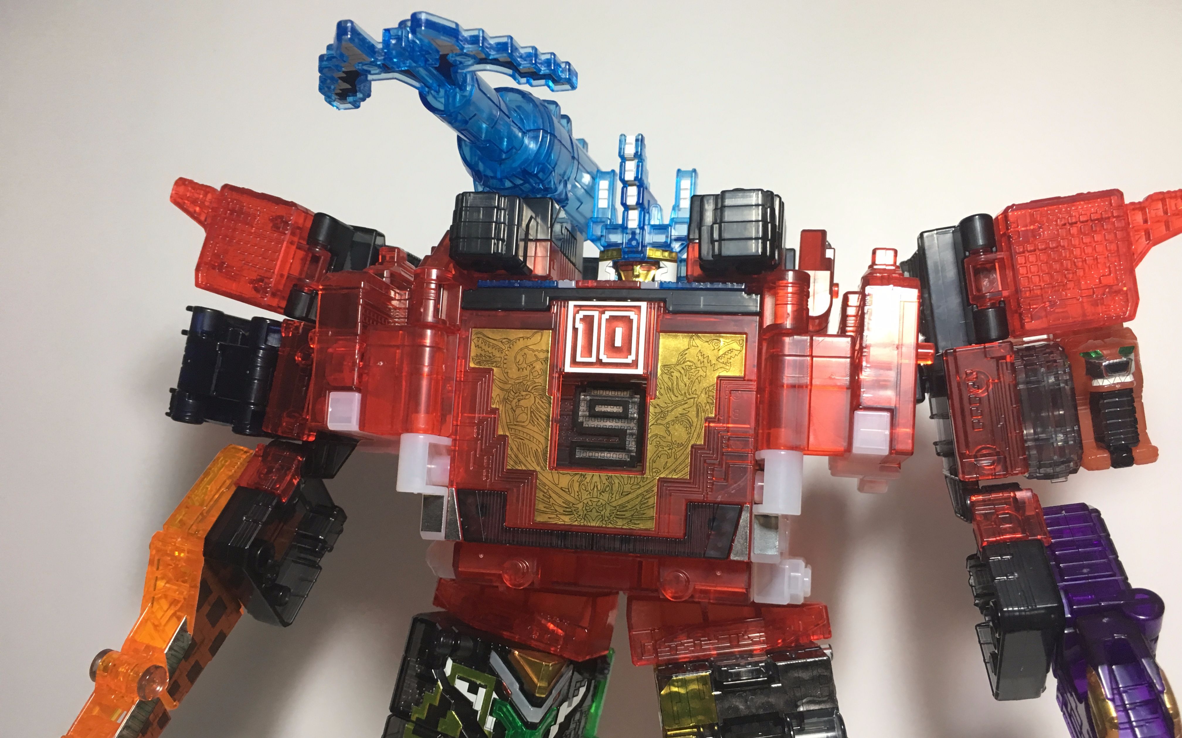 【龙哥制作】动物战队 透明sp全套 动物大合体!狂野统载超大兽王