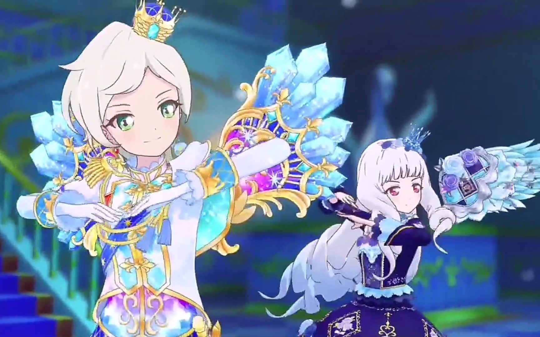 【偶像活动stars】骑咲礼&白银莉莉《アイカツスターズ》_哔哩哔哩