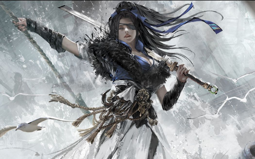 【永劫无间】落地金长剑,f1v2水娘十杀吃鸡_哔哩哔哩bilibili