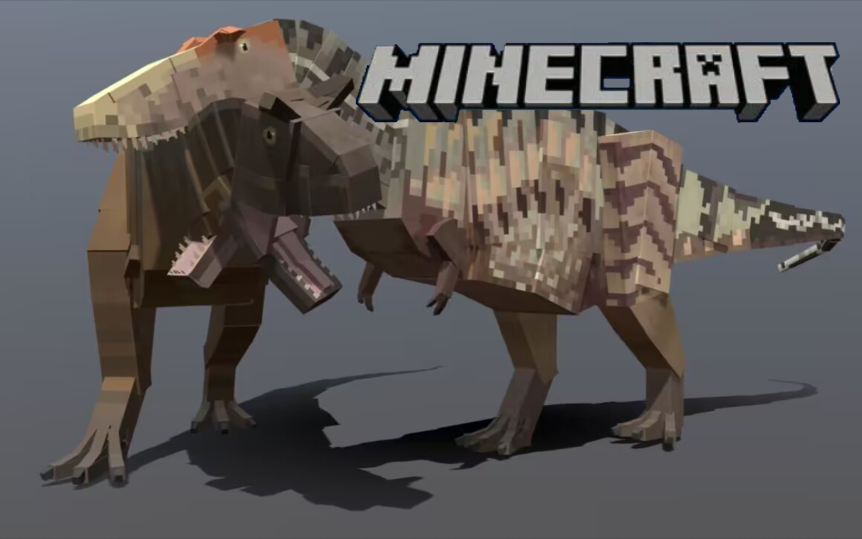 [我的世界]被掩盖的世界addon 惧龙 模型&动画展示