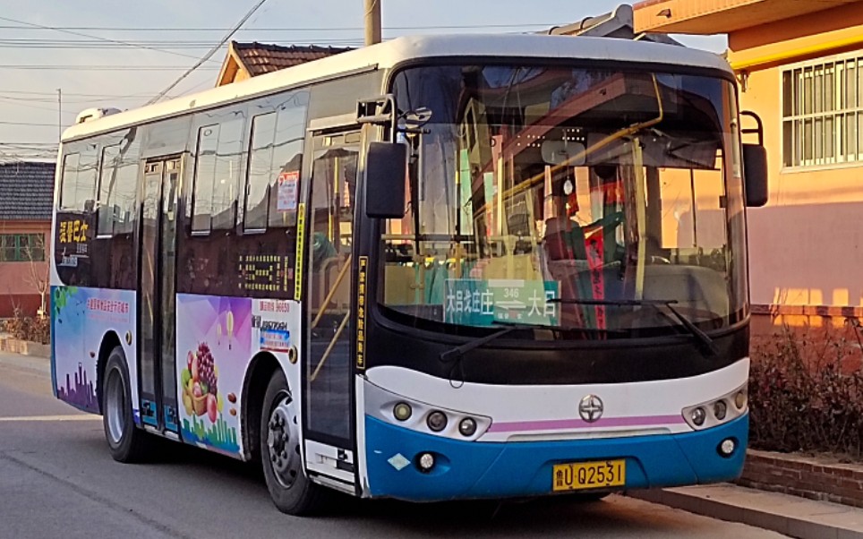 即墨交运温馨巴士346路汽车总站大吕一村前方展望