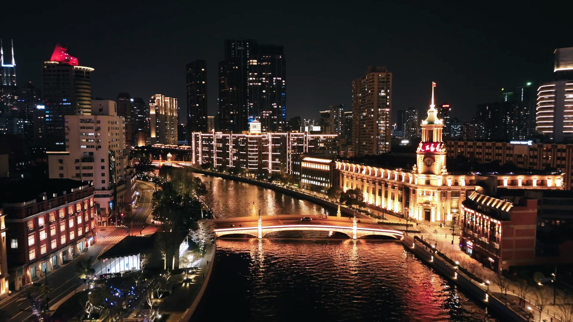 从浦东飞到浦西~经过苏州河