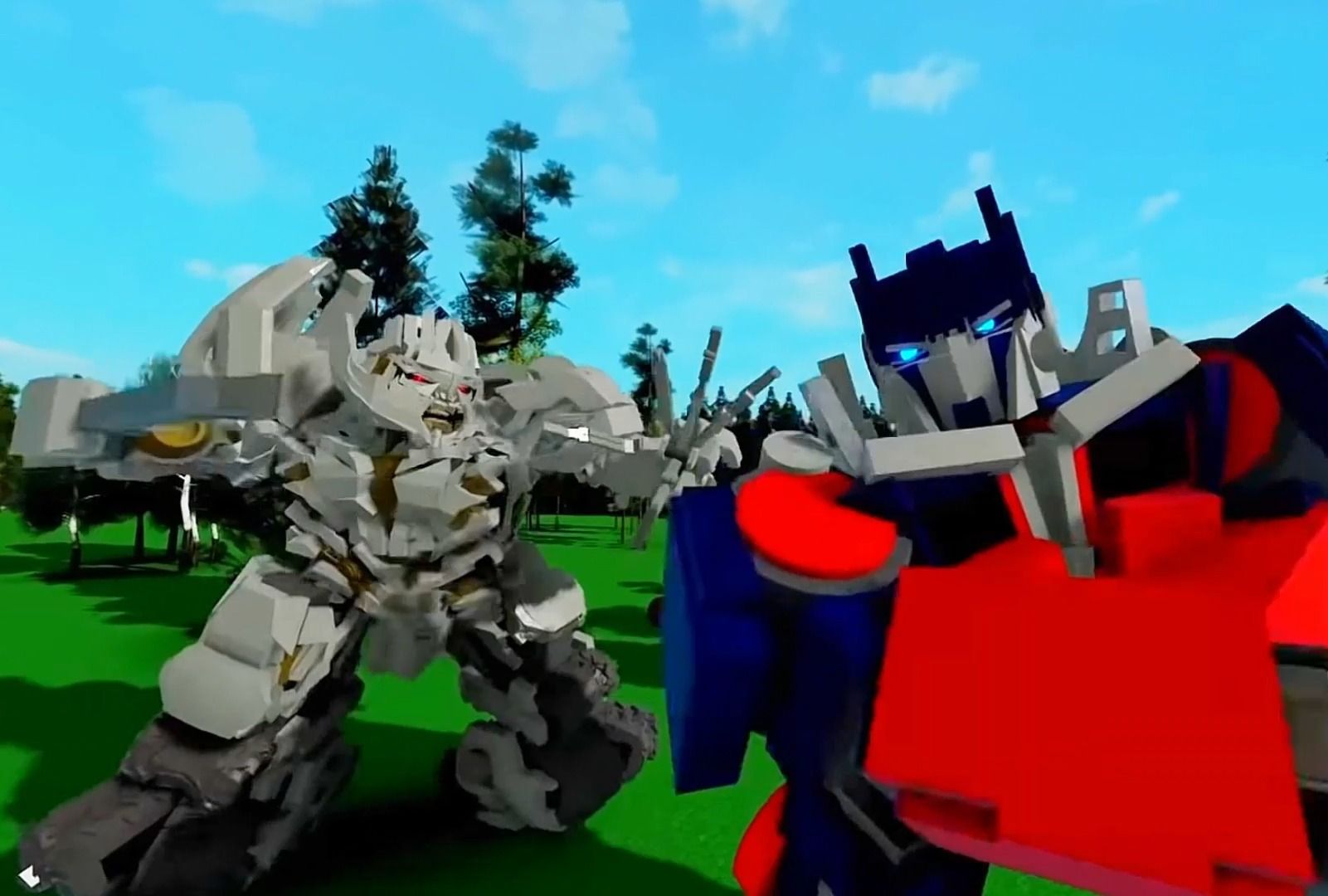 致敬 变形金刚2 擎天柱和威震天 丛林大战经典镜头.