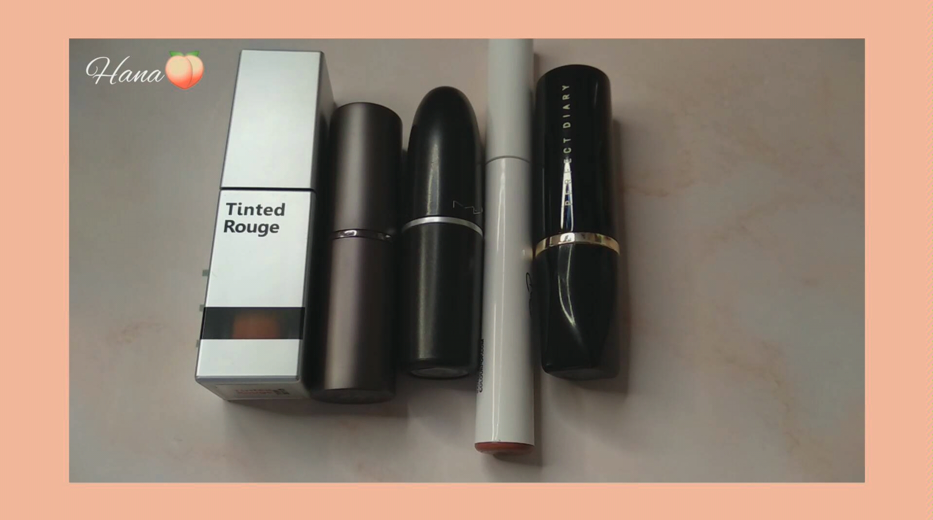 橘色系口红试色分享