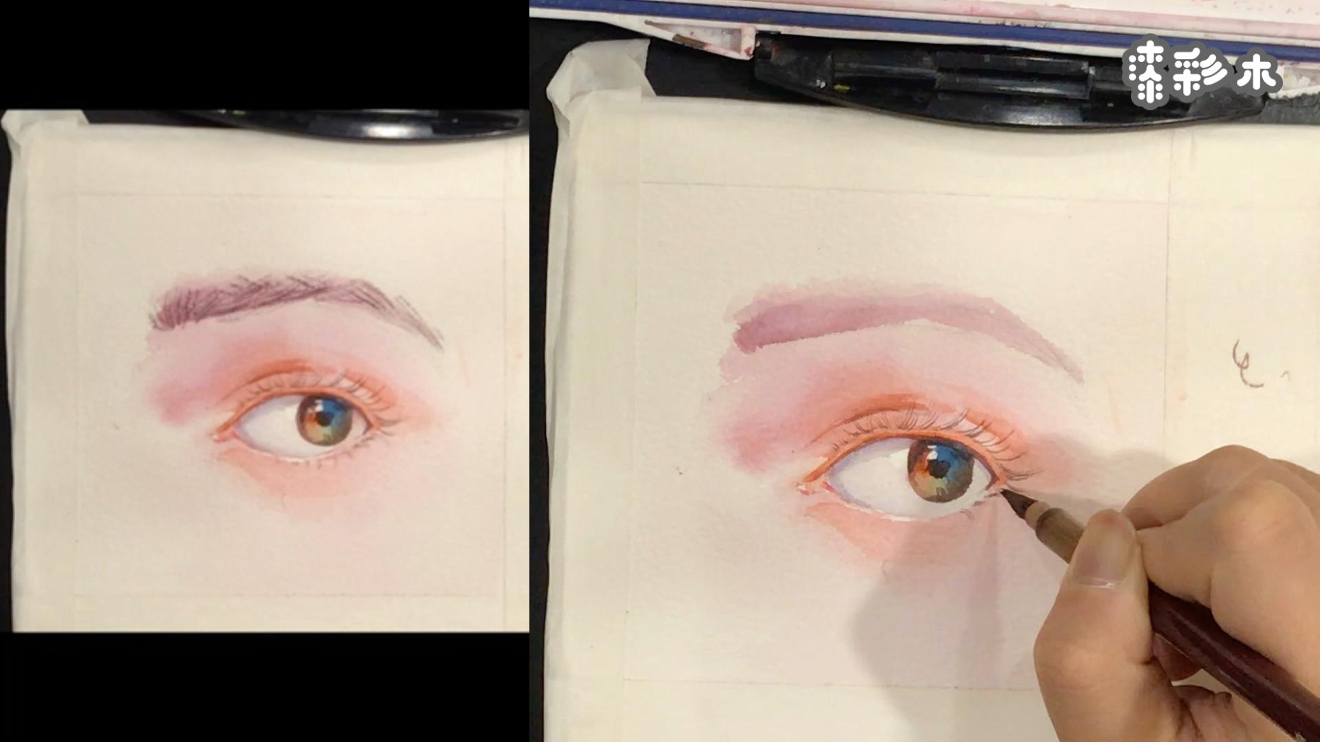 水彩人物五官—眼睛(1)