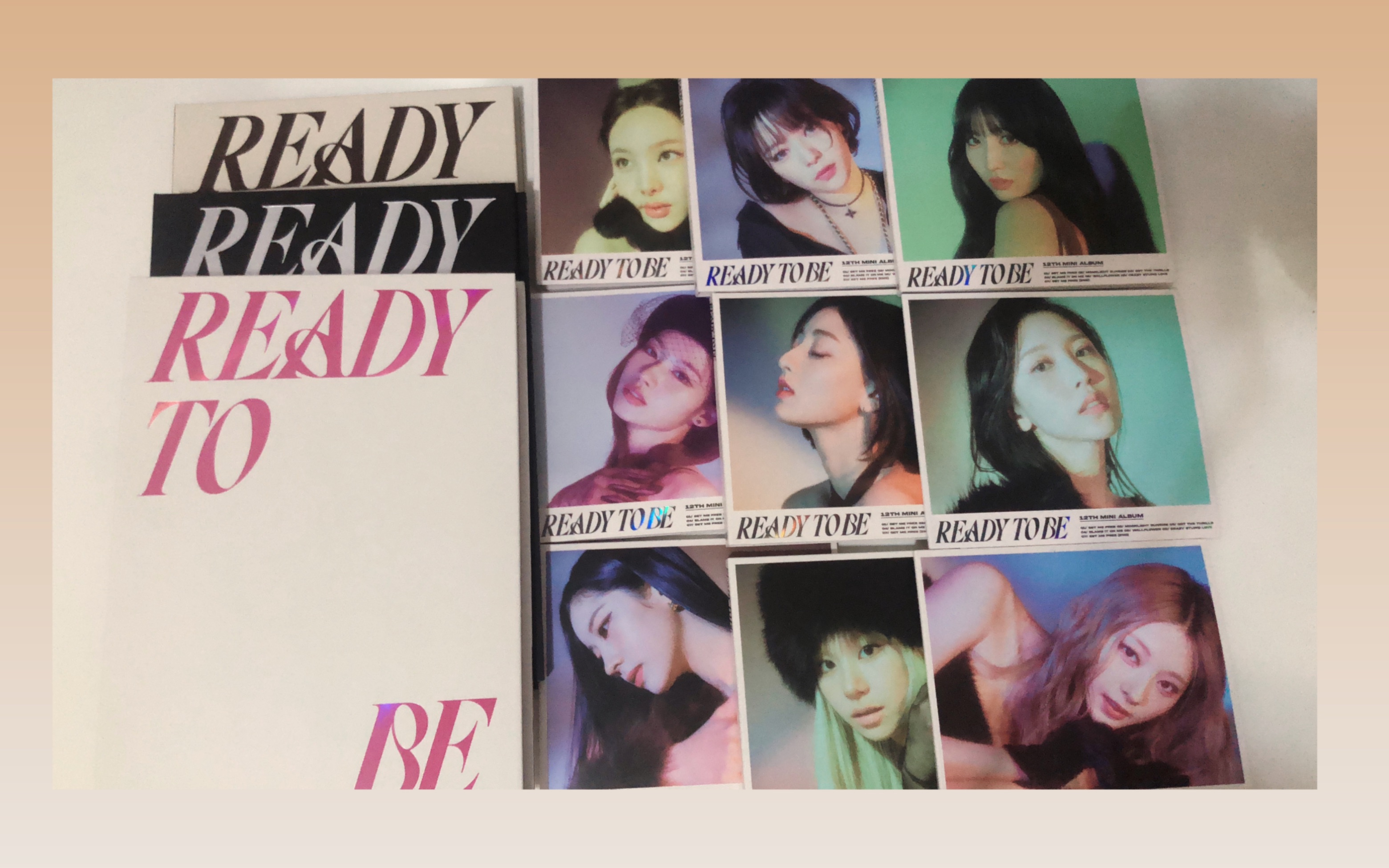 twice《ready to be》迷你 12 专辑开箱 | 所有版本   ot9 digipack