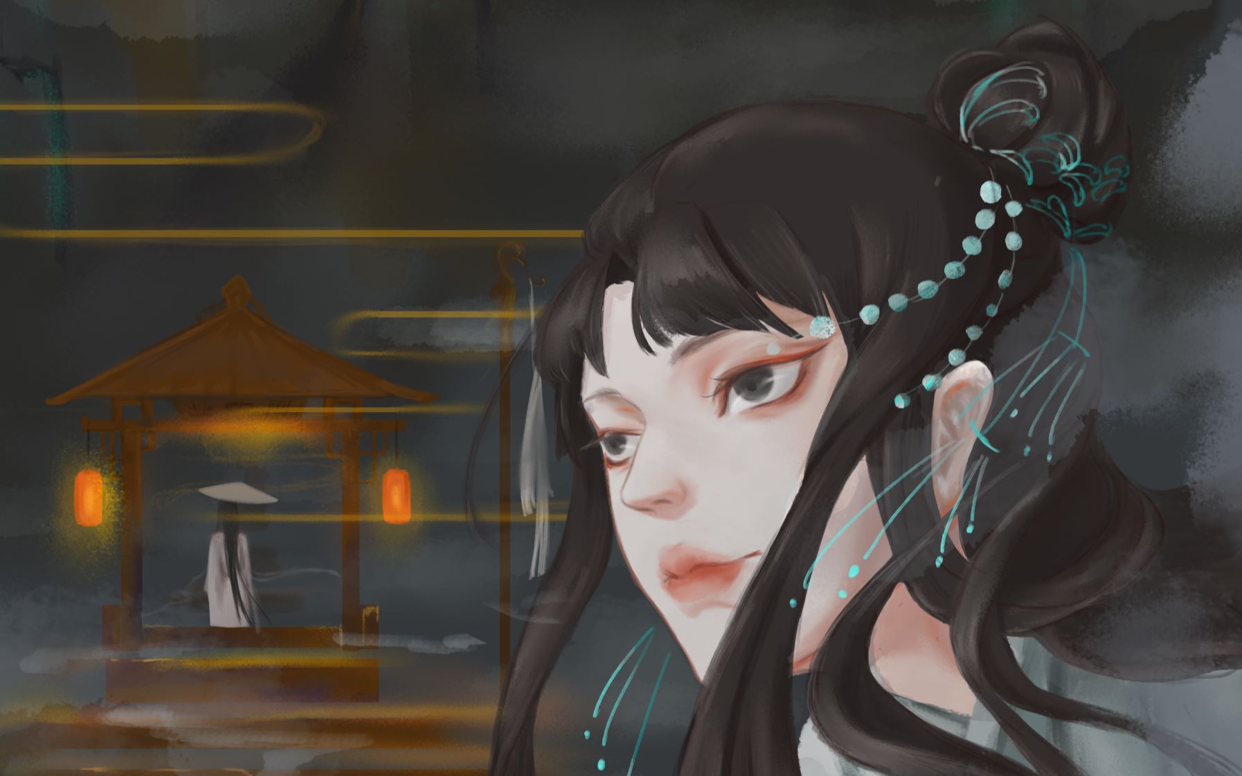 【板绘】古风小姐姐