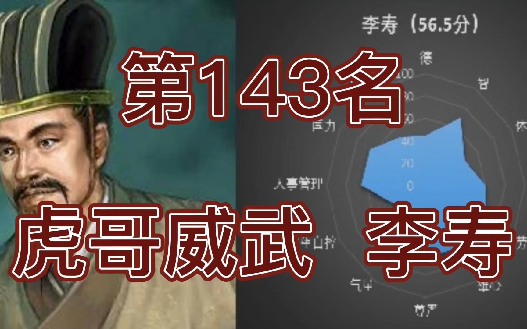 中国皇帝258排行榜第143名李寿哔哩哔哩bilibili