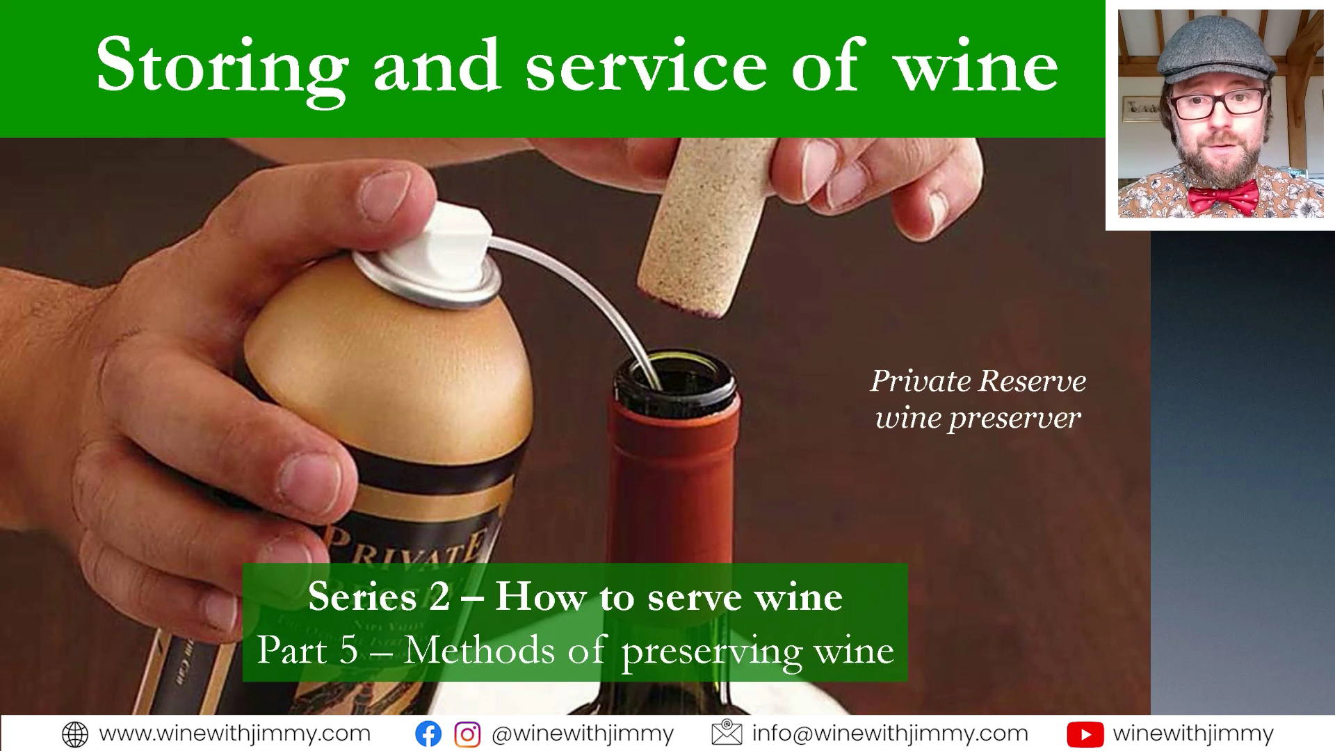 how to preserve an open bottle of wine! for wset