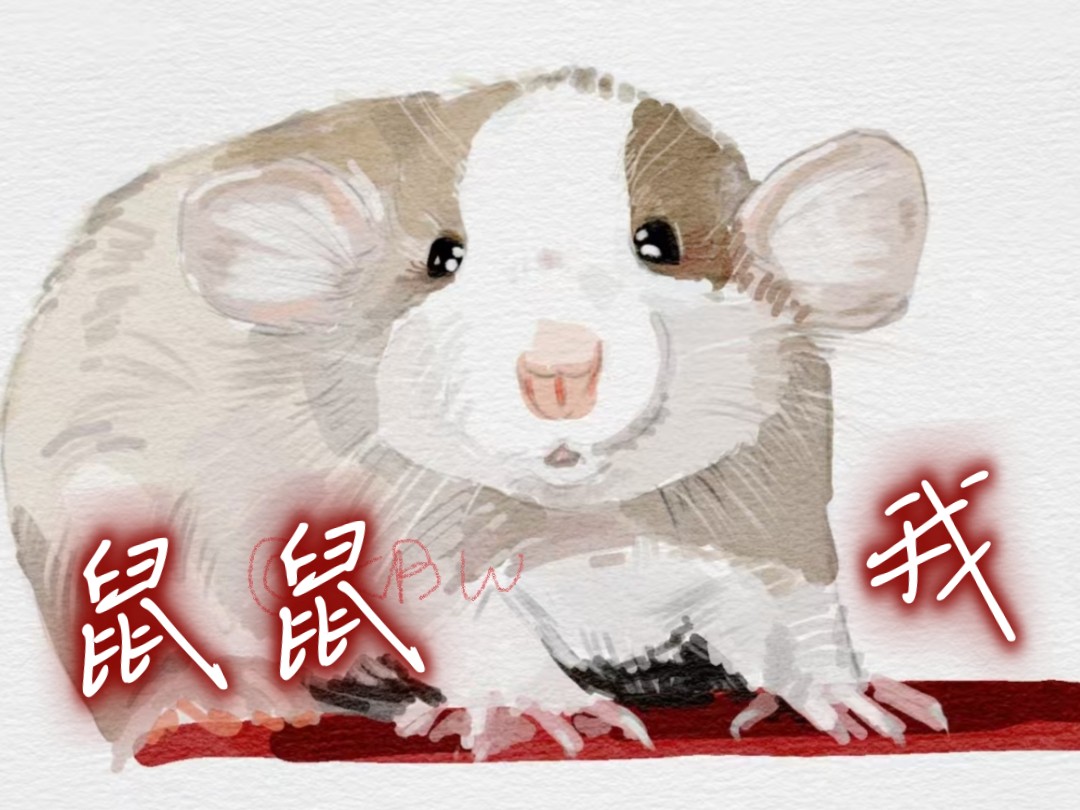 【绘画过程】花枝鼠速涂