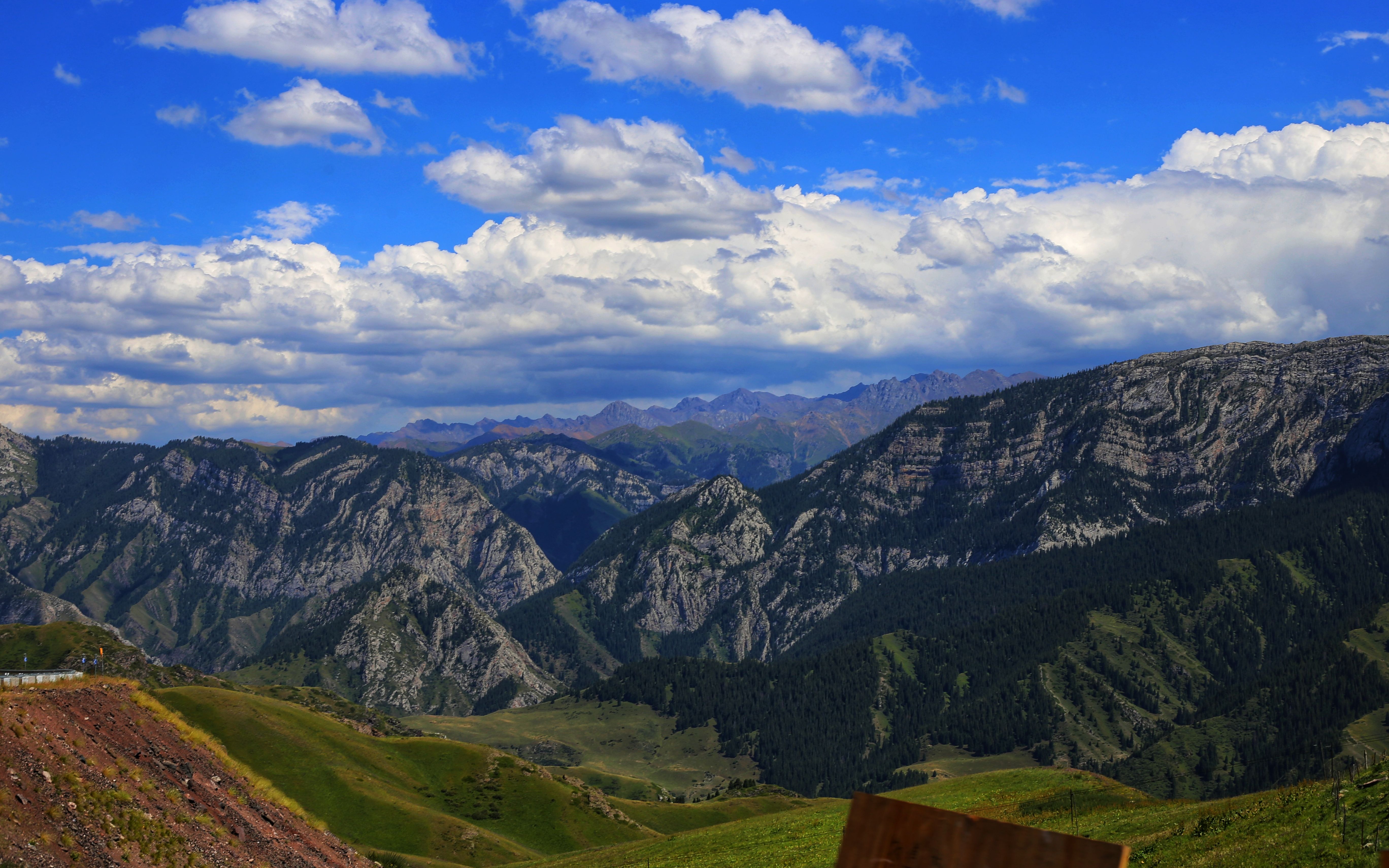 新疆察布查尔&库尔德宁&伊昭公路&白石峰