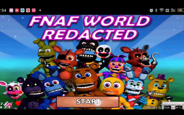 fnaf world 手机重置版，打彩虹和紫色的东东(至今没搞懂这玩意为什么和