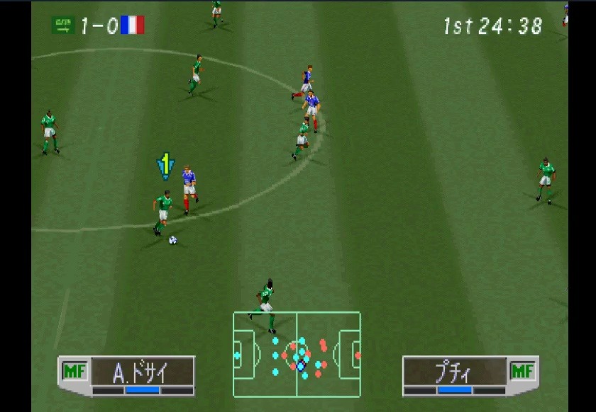 ps1 实况足球3 世界杯沙特夺冠之旅7---决赛