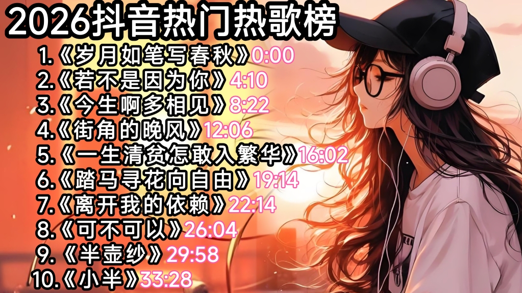 【2026网络热歌精选】抖音热门歌曲榜合集，全网最火的热门BGM歌曲！