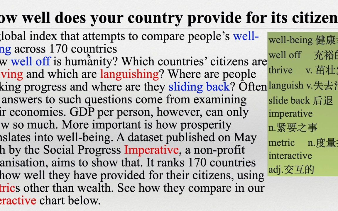 170个国家人民幸福指数排名|英语外刊精读|词汇量暴涨|英语阅读|英语听力|英文写作|一起读懂美国新闻|趣味学英语|《经济学人》文章精读哔哩哔哩bilibili