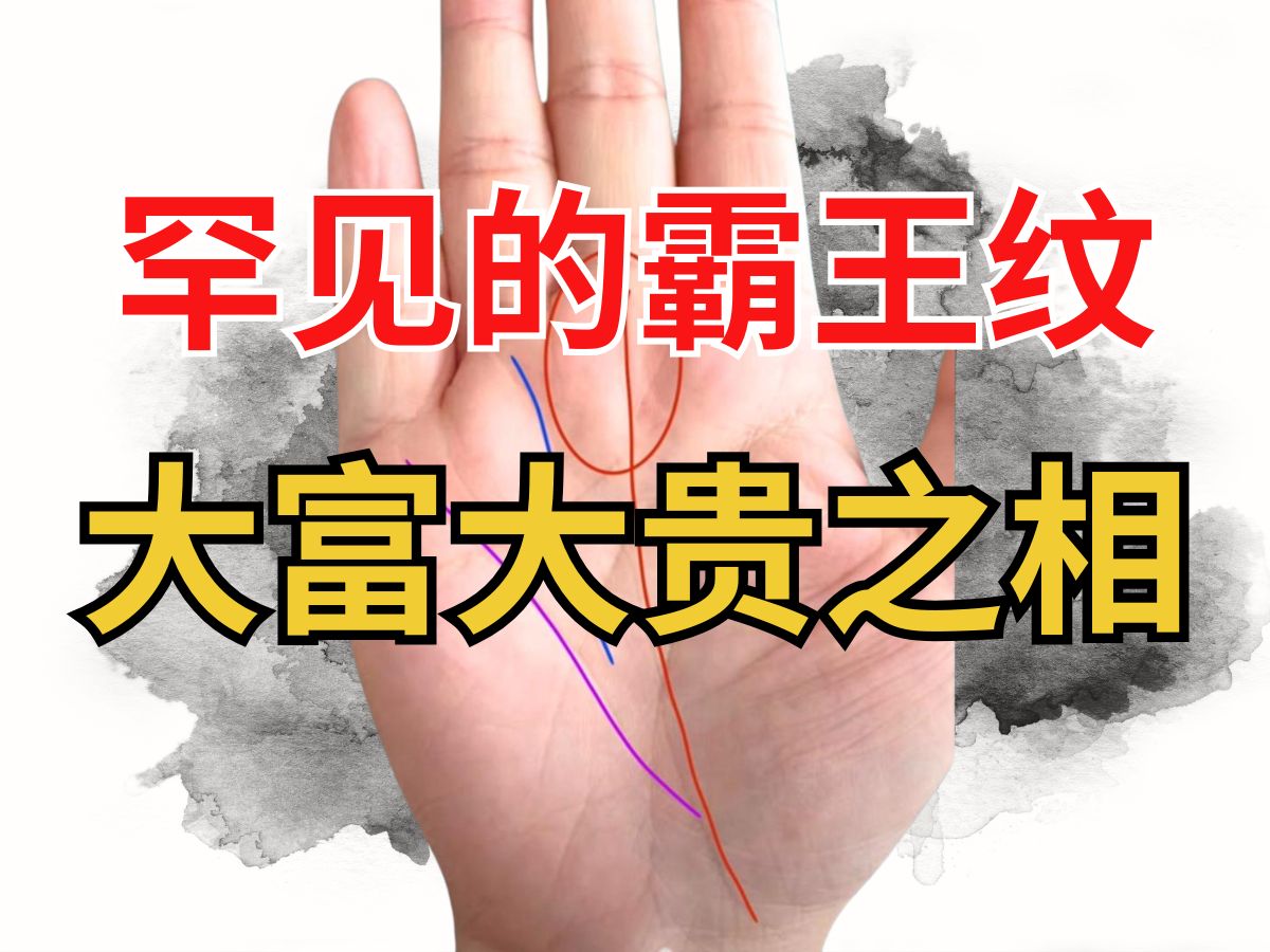 罕见的霸王纹:大富大贵之相