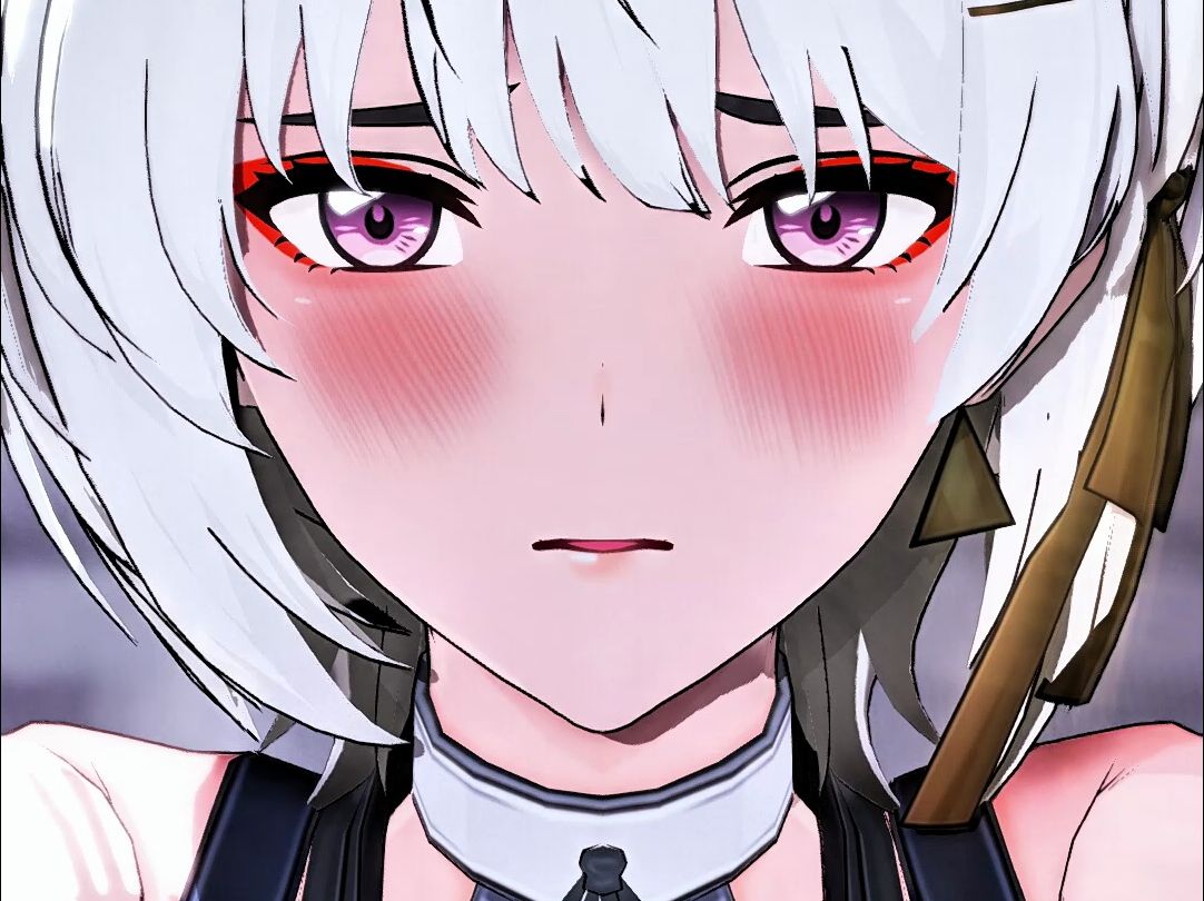 第一人称被漂泊者壁咚强吻(白毛版)【鸣潮mmd】